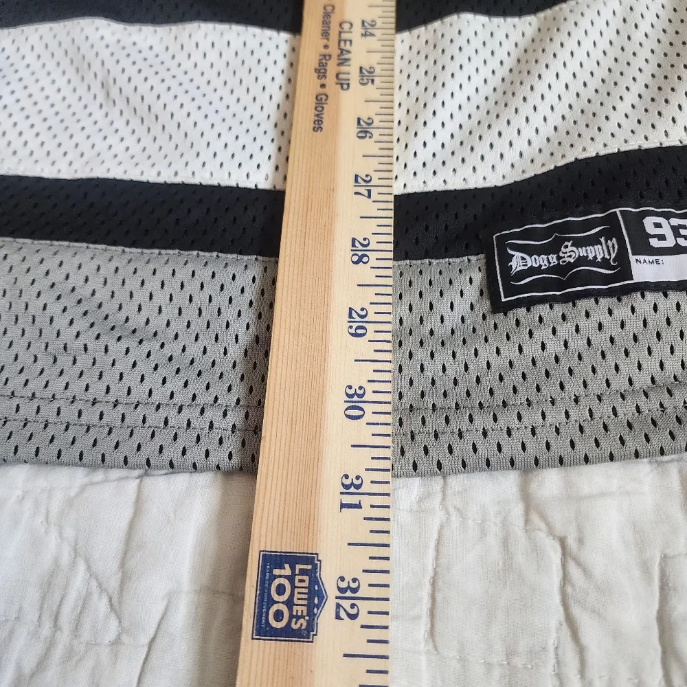 🔥Rare Misprint Dogg Supply by Snoop Dogg Jersey - Upside Down 93- Black/Gray 🔥 - Picture 8 of 16